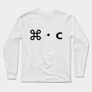 Command c copy Long Sleeve T-Shirt